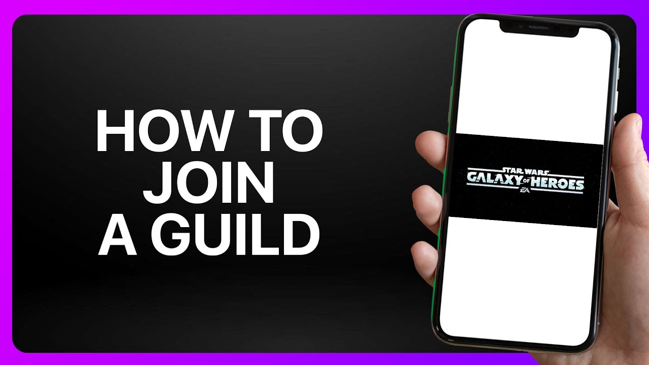 How To Join A Guild In Star Wars Galaxy Of Heroes Tutorial - YouTube