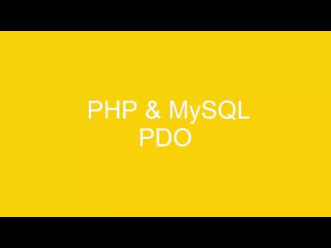 PHP & PDO