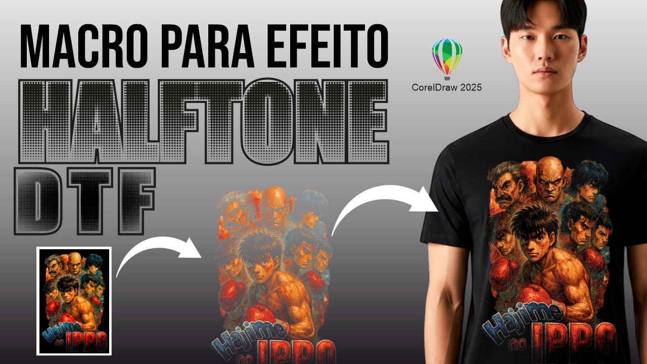HALFTONE no CorelDRAW: Faça com UM CLIQUE e Impressione!