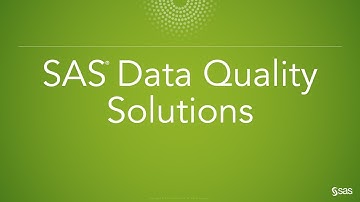 SAS Data Quality Solutions