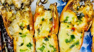 បង្កងអាំងឈីស / Grilled Shrimp with Cheese ?