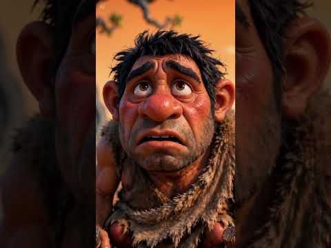 Caveman Confused by “No Fire” Sign 🔥 | Funny & Sad Prehistoric Short