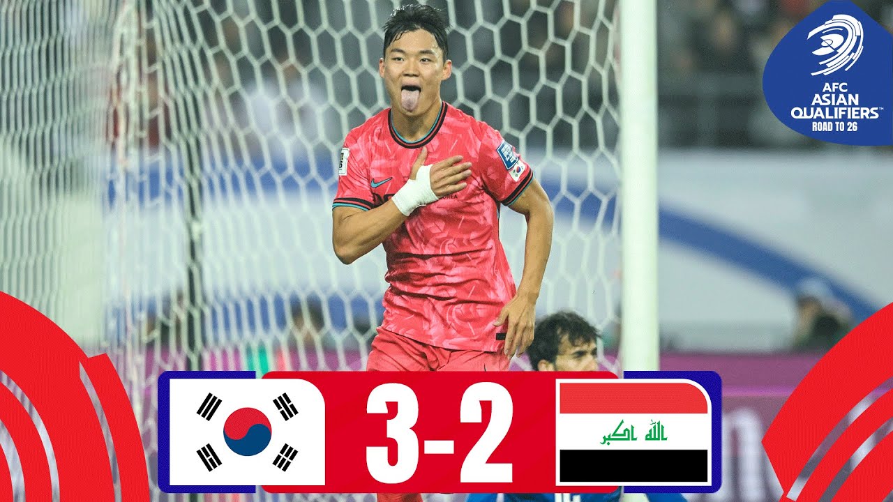  Korea Republic - Iraq false Highlights #AsianQualifiers - Road To 26