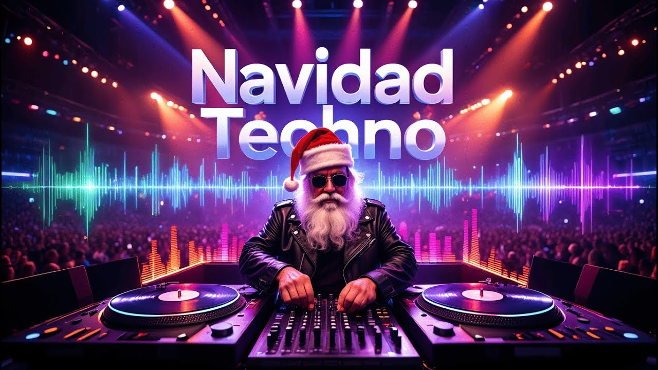 Techno Navideño 2025 🎄 Música Electrónica de Navidad Energética ...