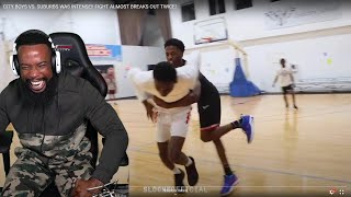 MOST PHYSICAL TRASH TALK I'VE EVER SEEN! FIGHT ALMOST BREAKS OUT TWICE! 1v1 Basketball!