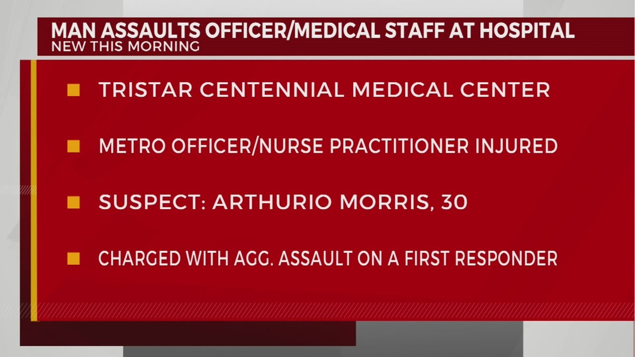 Man accused of assaulting officer at Nashville hospital - YouTube