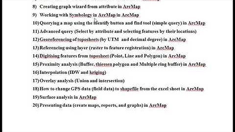 Introduction to ArcMap 10. x list of lessons for Amharic tutorial |GIS and Remote Sensing Analytics