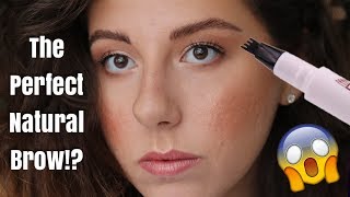 GET THE MICROBLADED LOOK | NEW EYEBROW TATTOO PEN | Ariel Elizabeth