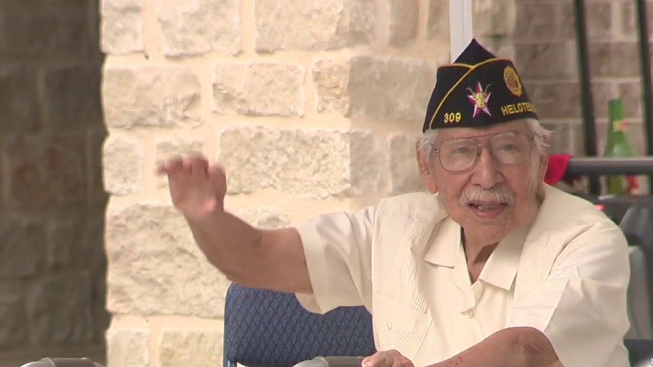 Son surprises 101-year-old veteran father with drive-by birthday party