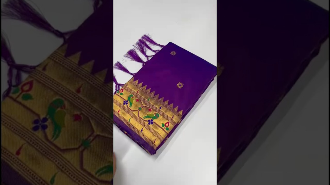 Paithani Silk Meenakari Weaving Saree