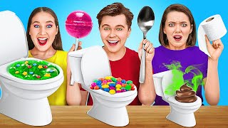 GIANT VS TINY FOOD | Best Food Pranks \& Challenges! For Yummy Lovers by 123GO! SCHOOL