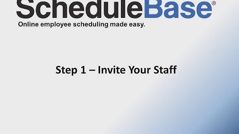 Step 1   Invite Your Staff