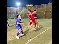 This man plays an unregulated football match with his friends. #funny #funnyvideo