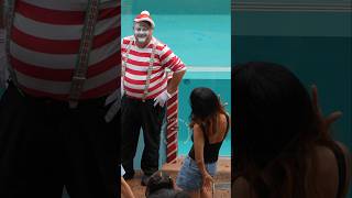 Tom o mímico usando seu charme para conquistar essa mulher 😍❤️🥰😂🤣 #tomthemime #seaworldmime