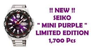 แกะกล่อง NEW !! SEIKO MINI PURPLE Limited Edition SRPB75k - YouTube
