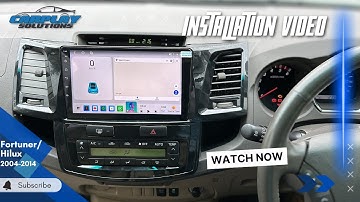DIY Toyota Fortuner / Hilux 2010 Android Radio Installation