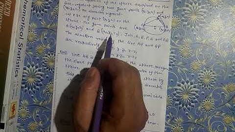 Equation of Sphere in Diameter Form