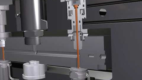 MVG25 Hot Half Valve Gate Pin Actuation Fly Through