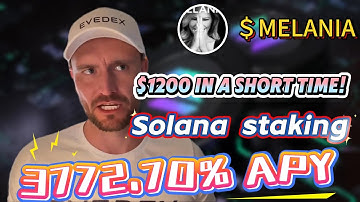 Stake MELANIA Token Now! 3772.70% APY Returns in Melania solana meme Crypto