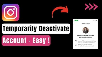 How To Temporarily Deactivate Instagram Account !