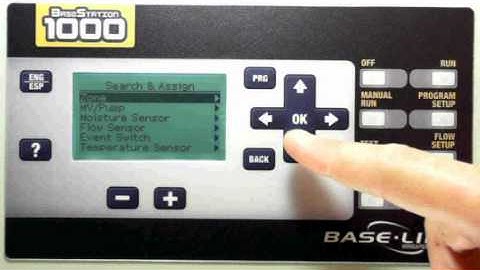 BaseStation 1000 Irrigation Controller - Overview of the Menu Options