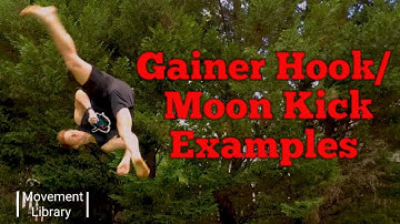 What is a Moon Kick? Gainer Hook Tricking Example