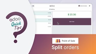 Odoo Quick Tips - Bill splitting [Point of Sales] Net Worth