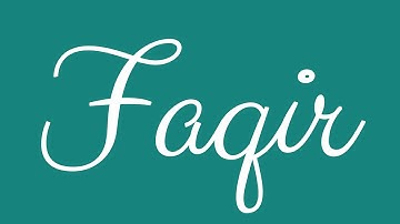 Learn how to Write the Name Faqir Signature Style in Cursive Writing