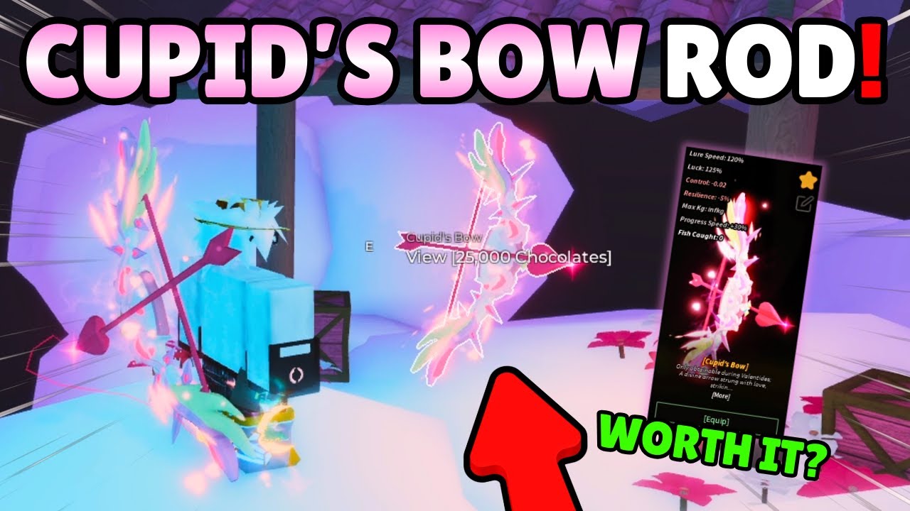 Obtaining NEW CUPID'S BOW Rod in Fisch Valentine's Update!