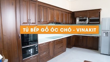 Tủ Bếp Gỗ Óc Chó Nhập Khẩu Cao Cấp Vinakit | Vẻ Đẹp Trầm Ấm Của Gỗ Tự Nhiên