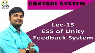 Lec 15 Steady State Error for Unity Feedback System