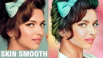 Photoshop Tutorial Smudge Painting | Oil Paint Effect | Smooth Skin | RK Graphics Barbil