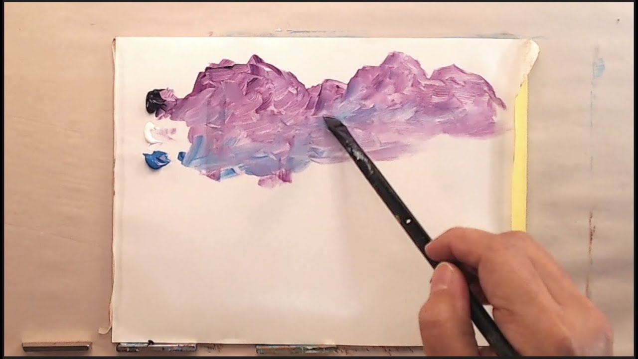 Acrylic Painting Demo: Angled Brush