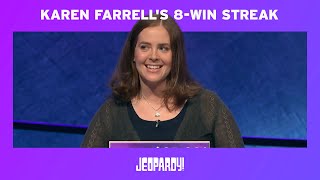 Karen Farrells 8-Win Streak Jeopardy