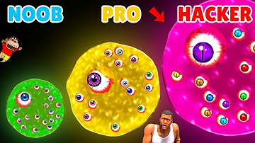 NOOB vs PRO vs HACKER in INSTA BLOB IO PLAYING with CHOP and SHINCHAN | AMAAN-T