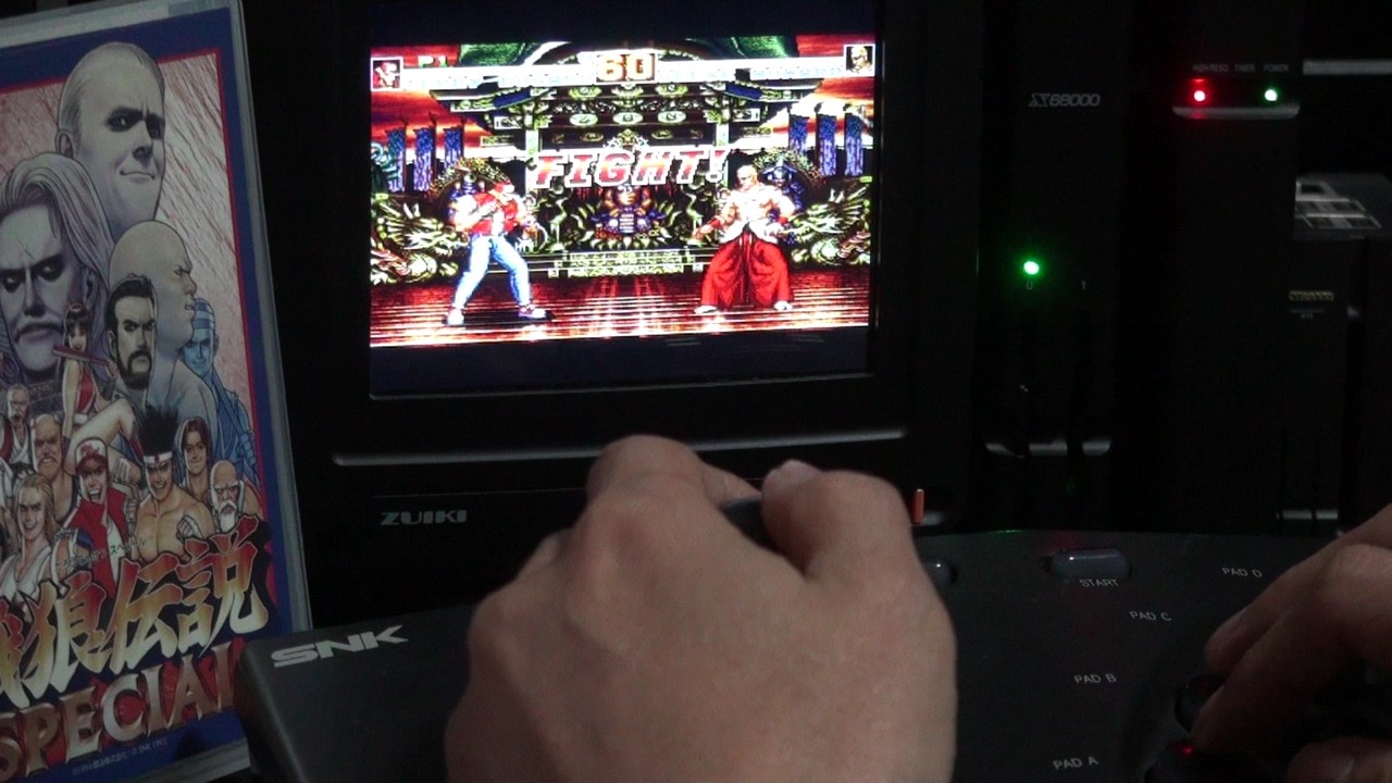 餓狼伝説スペシャル X68000Z NEOGEO 純正アケコンでプレイ FM音源