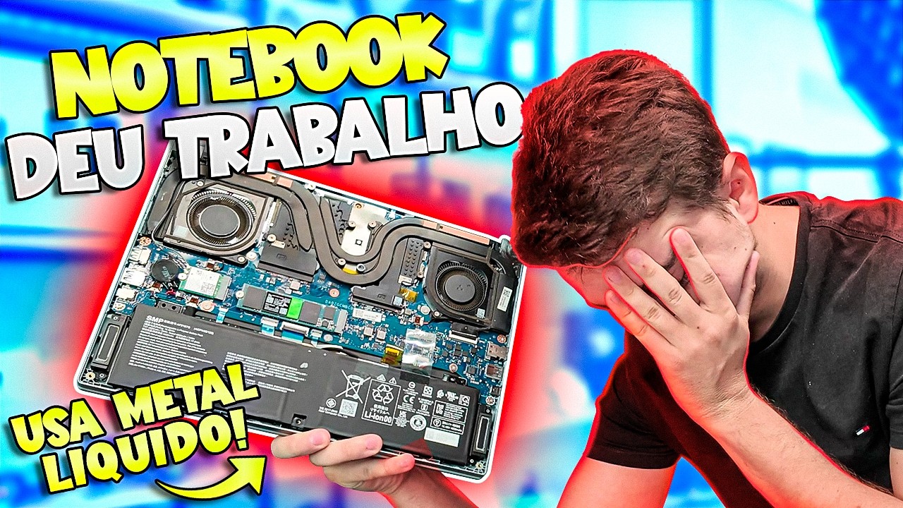 DEU RUIM! Garimpo de um NOTEBOOK RARO que usa METAL LÍQUIDO!