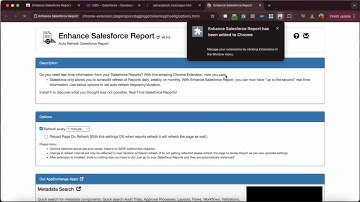 Enhance Salesforce Report (Google Chrome Extension)