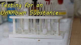 how to identify an unknown substance (Anion Chemical test)