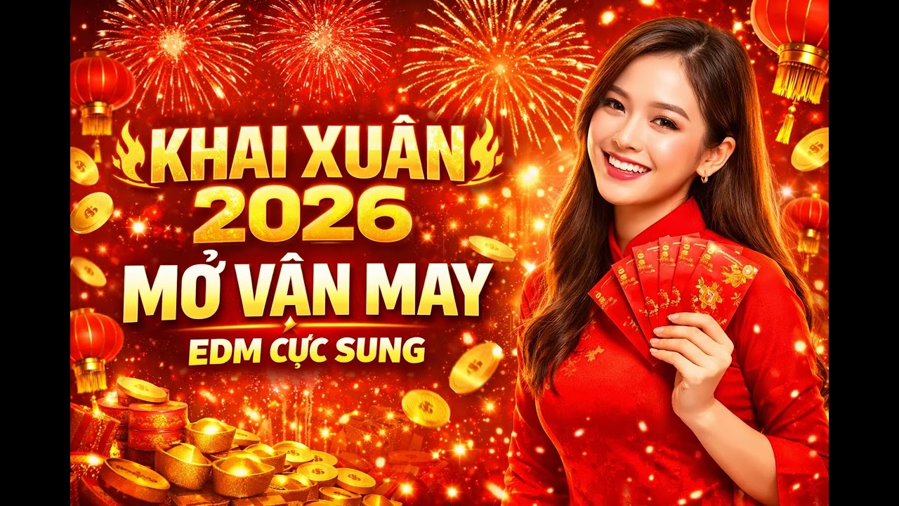 🎆 KHAI XUÂN MỞ VẬN MAY 2026 – EDM Remix Cực Sung | Nhạc Tết 2026 Mở Hàng, Khai Trương Hút Tài Lộc