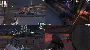 Mandem Have a Shootout With Cops During a M Run (Multi POV) | NoPixel Mandem GTA RP