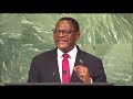 President Chakwera speech at UN 77th Assembly 2022