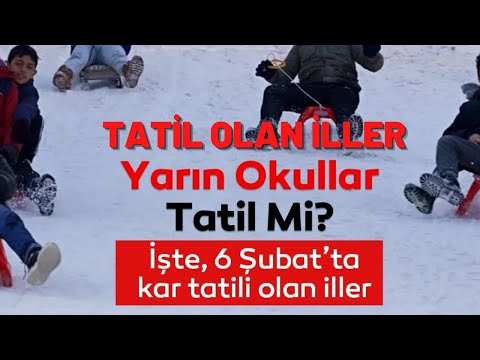 KAR TATİLİ OKULLAR TATİL AÇIKLAMA GELDİ İSTANBUL AĞRI MUŞ SAMSUN DENİZLİ UŞAK TATİL Mİ? kar tatili