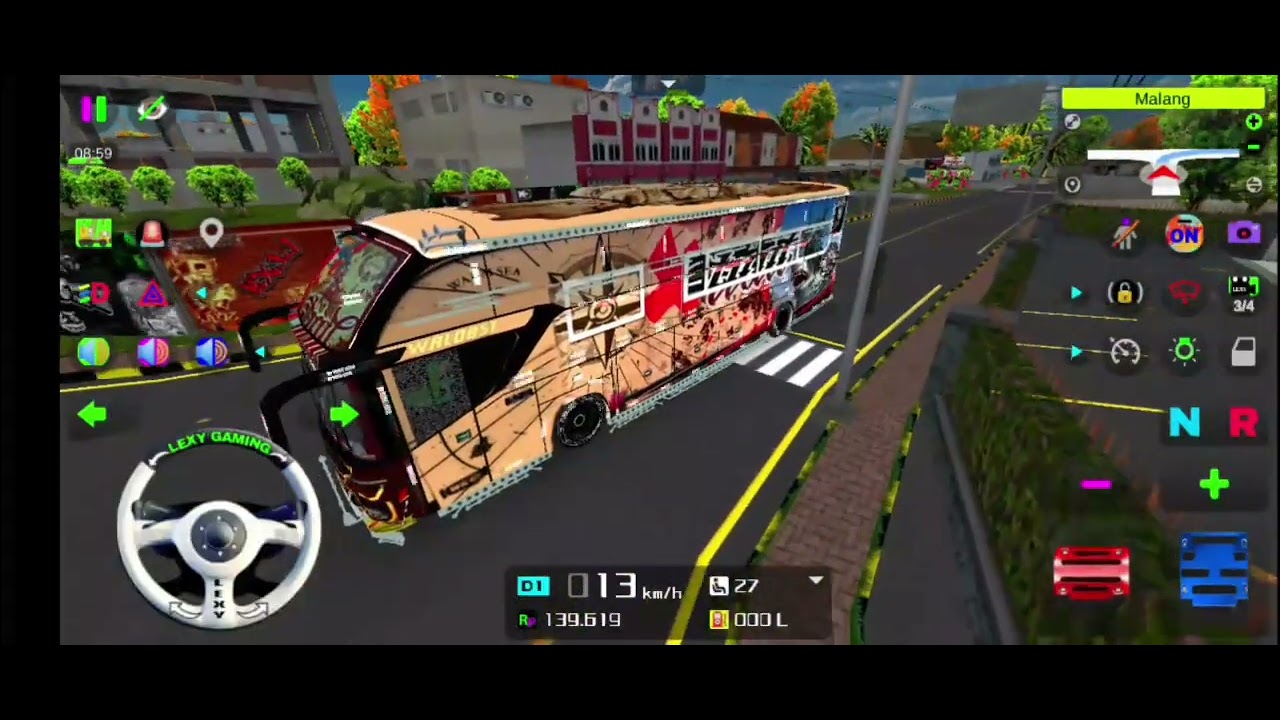 BUS INDONESIA GAMEPLAY HEAVY BASS TOUR(XTRAIL)🥷😈