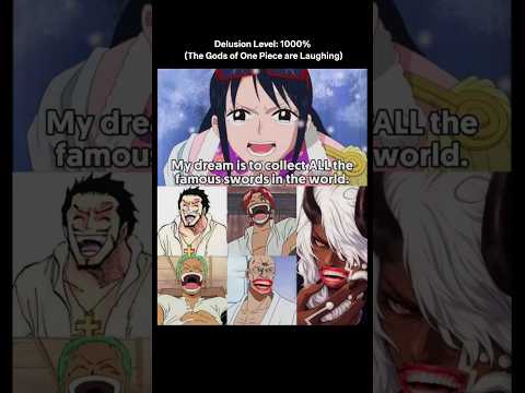 DELUSION LEVEL: 1000% (THE GOD'S OF ONE PIECE ARE LAUGHING)..#anime #onepiece #luffy #oda #zoro