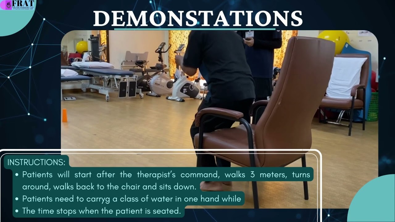 FRAT: Dual-task in Timed Up and Go Test (TUG)