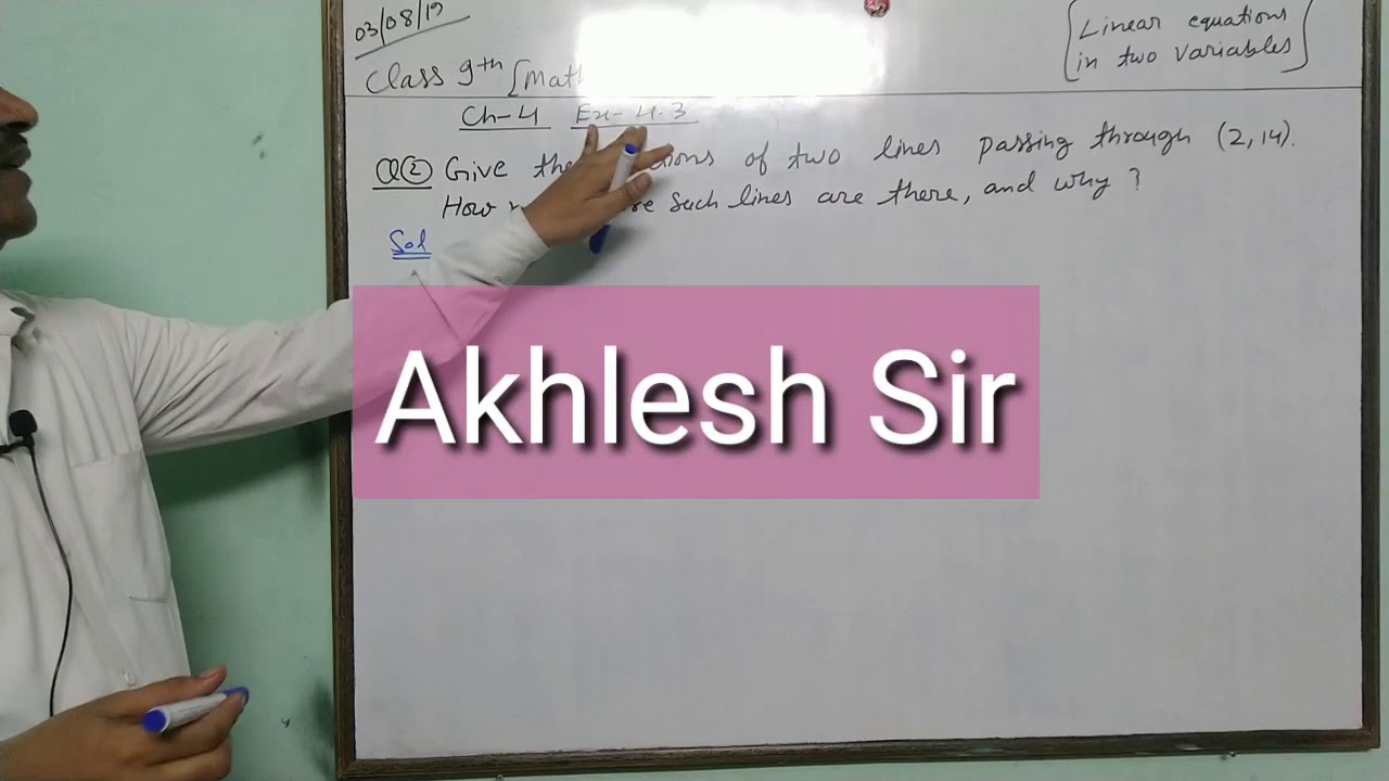 Math class 9 chapter 4 exercise 4.3 Q(2) - YouTube