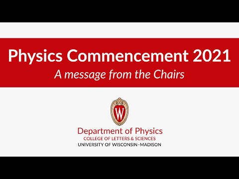 Spring 2021 Commencement: A message from the Chairs