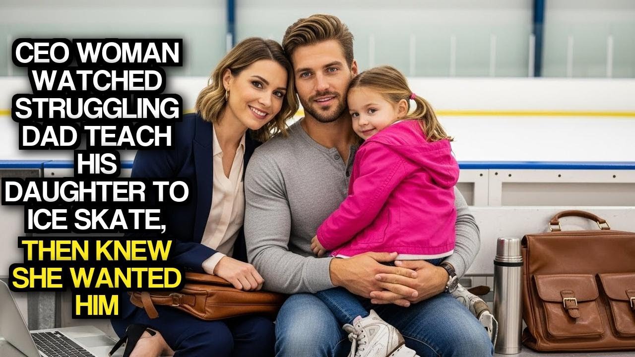 CEO Woman Watched Struggling Dad Teach His Daughter To Ice Skate, Then Knew She Wanted Him