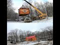 Amish Log Cabin Delivery..